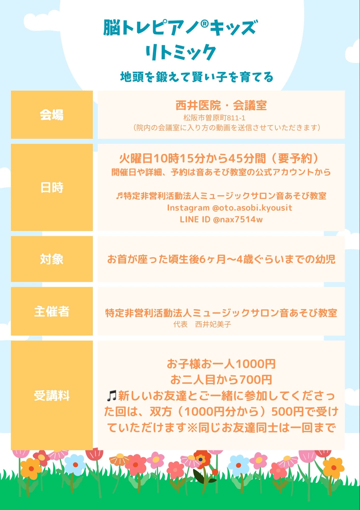 ミュージックサロン音あそび教室 リトミック 嬉野野田教室のサムネイル画像 2