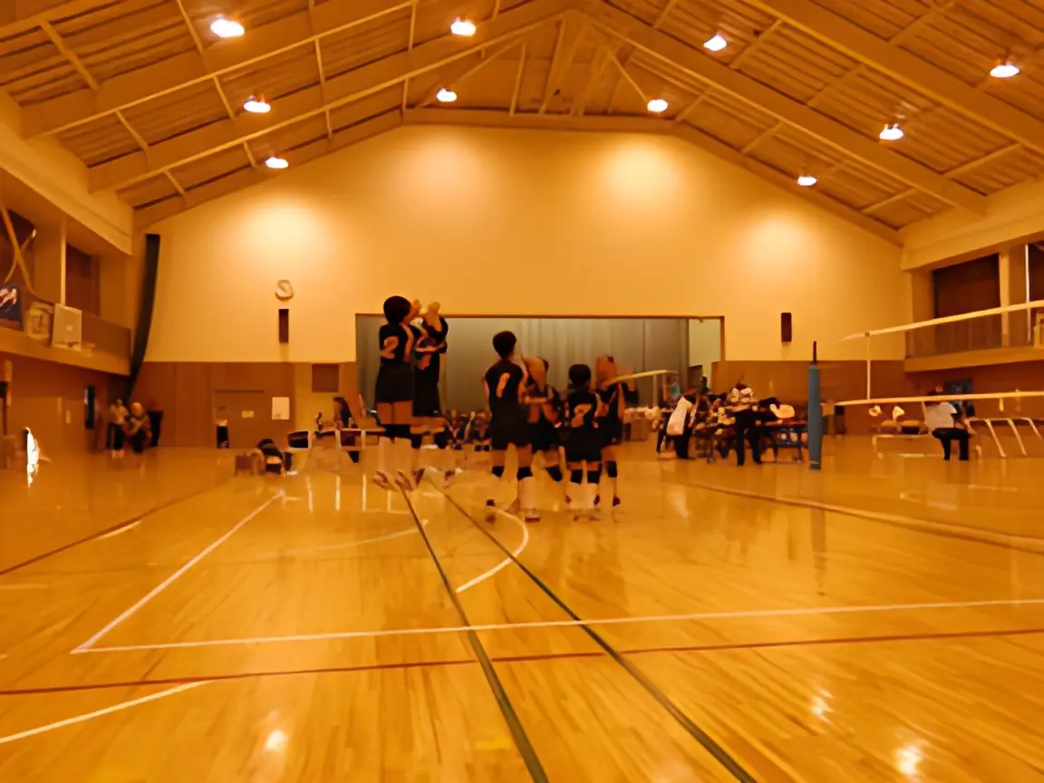 穂高キッズ・女子 バレーボール 穂高西中学校体育館のメイン画像